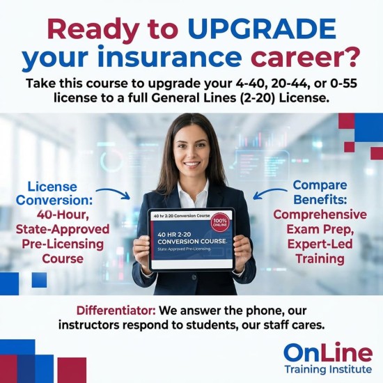 Insurance, Florida, Property & Casualty, Insurance Pre-Licensing, Property & Casualty, Property and Casualty, Pre-licensing, Insurance, All Courses,40 hr 2-20 Conversion Course 